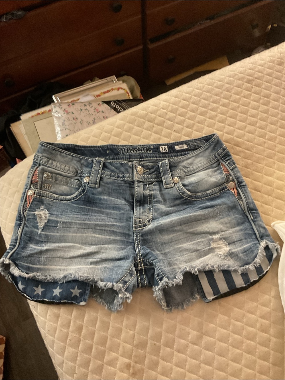 Miss Me Cut Off Shorts size 28 waist